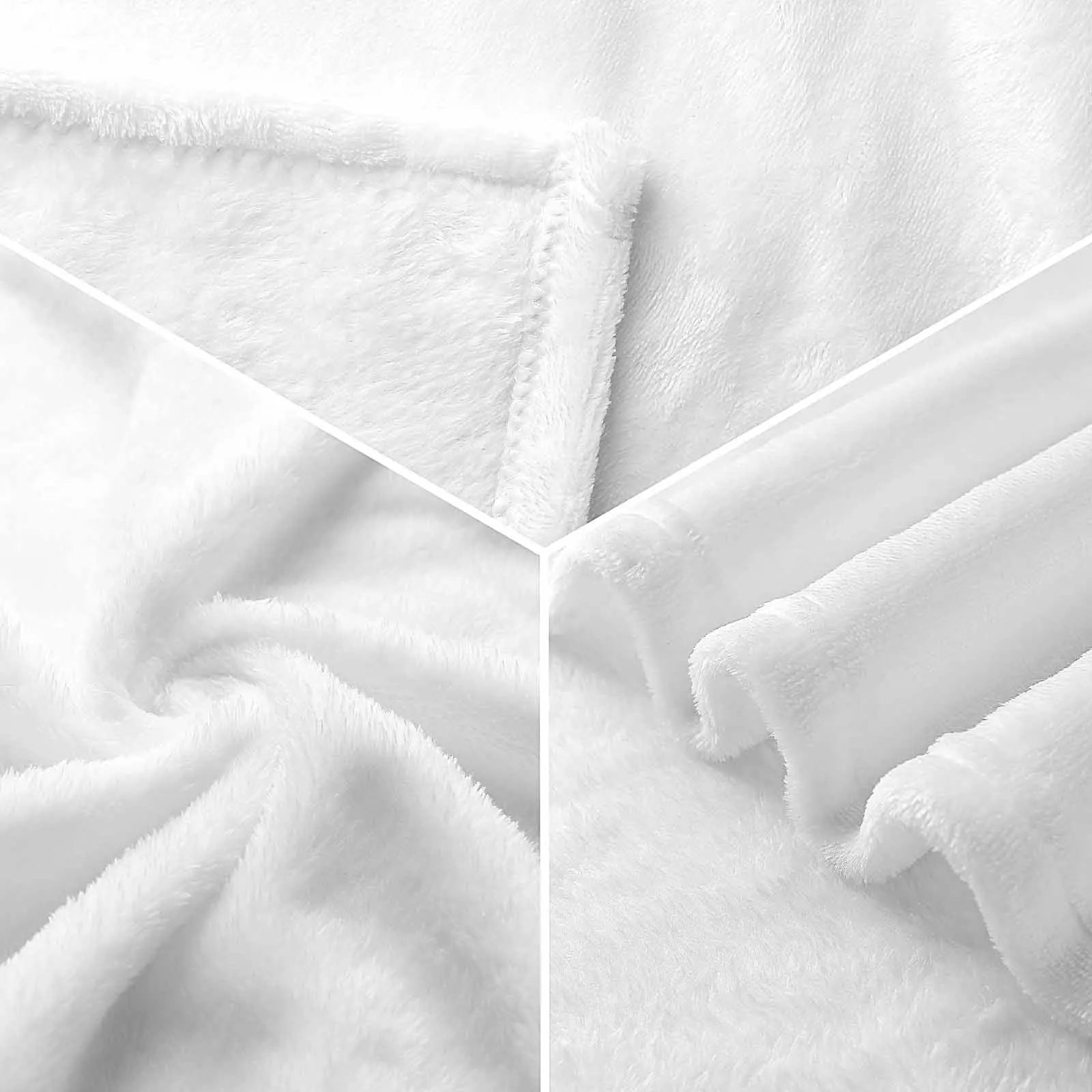 280g 100% Polyester Modern Soft Personalized Cozy Throw Blanket Gift Four Seasons Use Portable US Local POD Heat-Transfer
