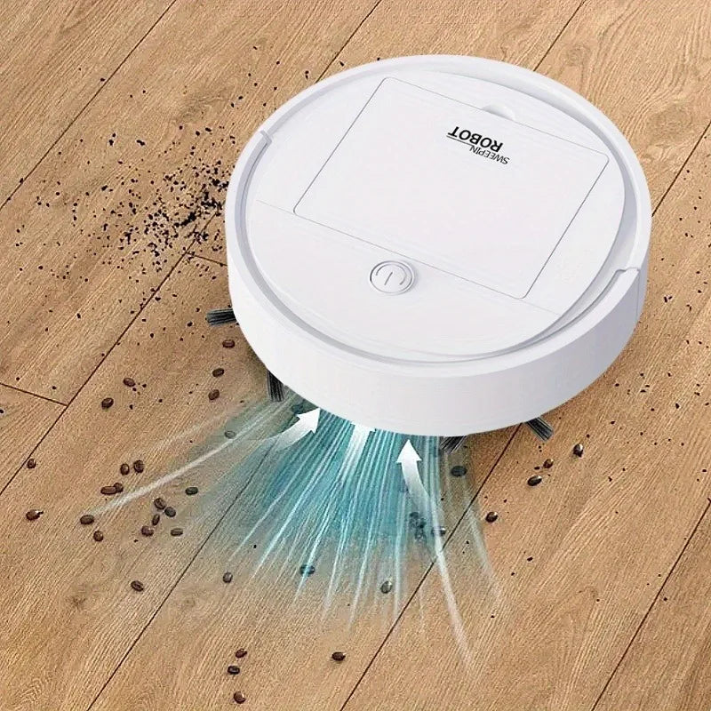 Smart Vacuum Cleaner & Mop Combo, USB Rechargeable, Strong Suction, Slim & Quiet Design, Ideal for Pet Hair