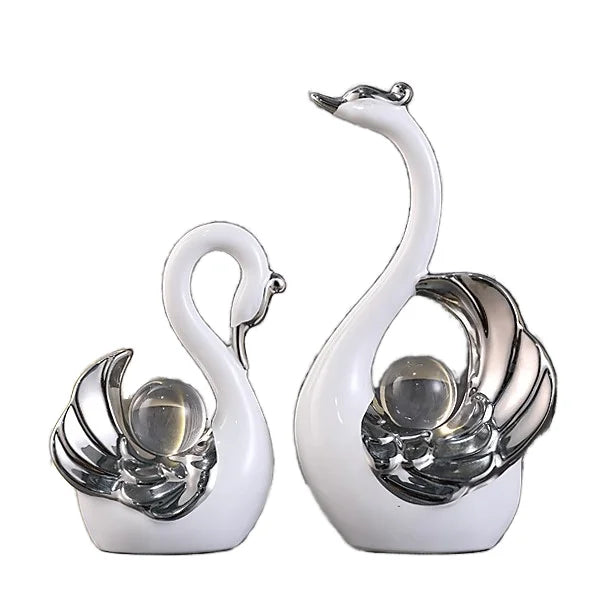 Light Luxury Elegant Swan Home Decor Ornament for Premium P