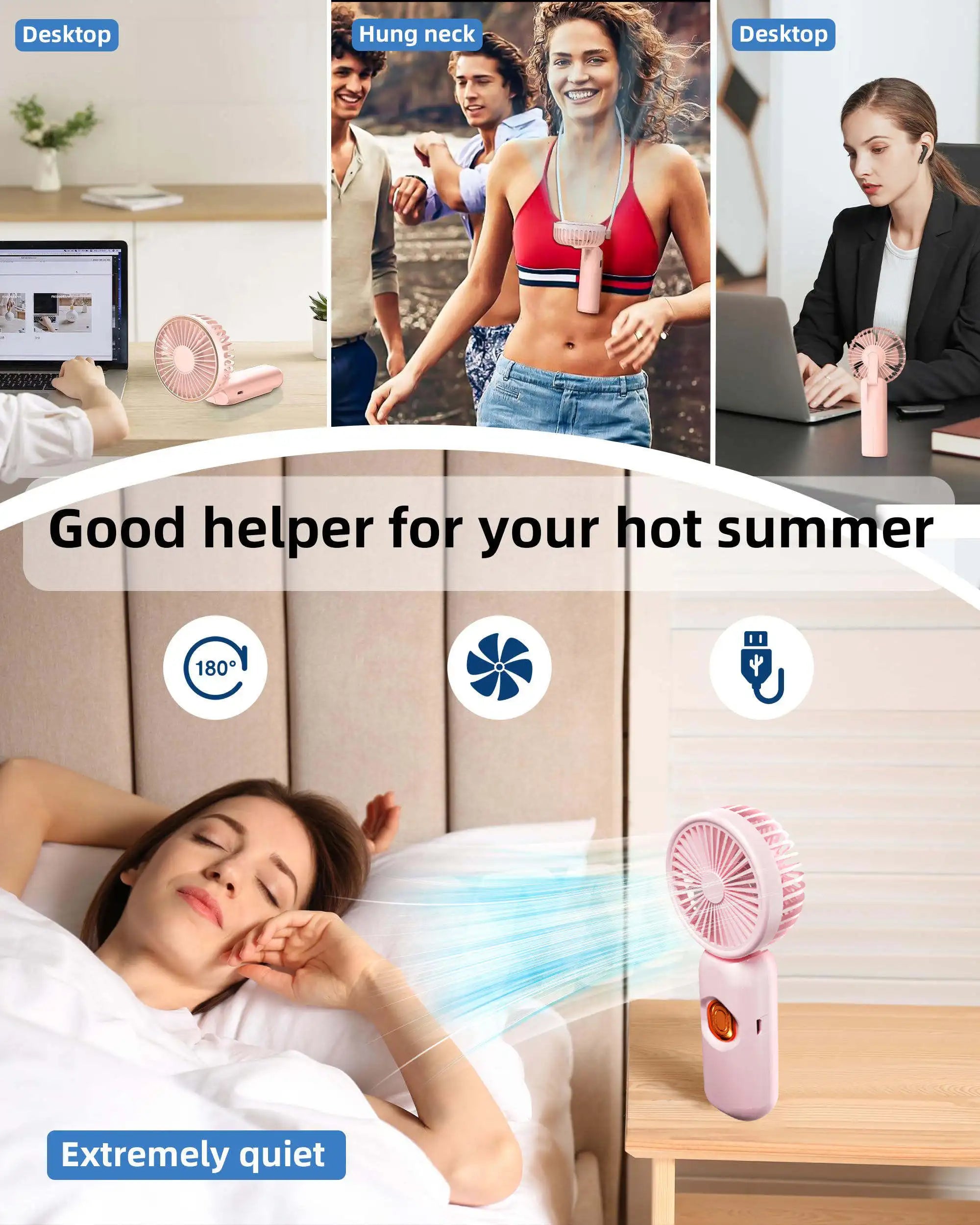 Us Warehouse Products Portable Small Fan Mini Usb Rechargeable Handheld Fans Custom Logo Mini Fan