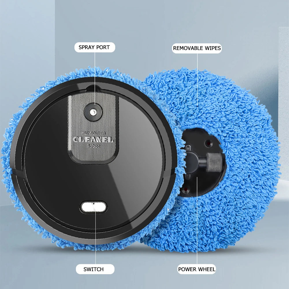 3 in 1 Intelligent Sweeping Robot Vacuum Cleaner Rechargeable Mopping Vacuum Cleaners Humidifying Spray Household Robot Cleaner