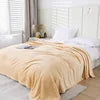 Mexican Blanket Wholesale MOQ 10 Pieces Double-sided Polyester Flannel Plain Solid Soft Plush Warm Four Seasons Winter Bedding