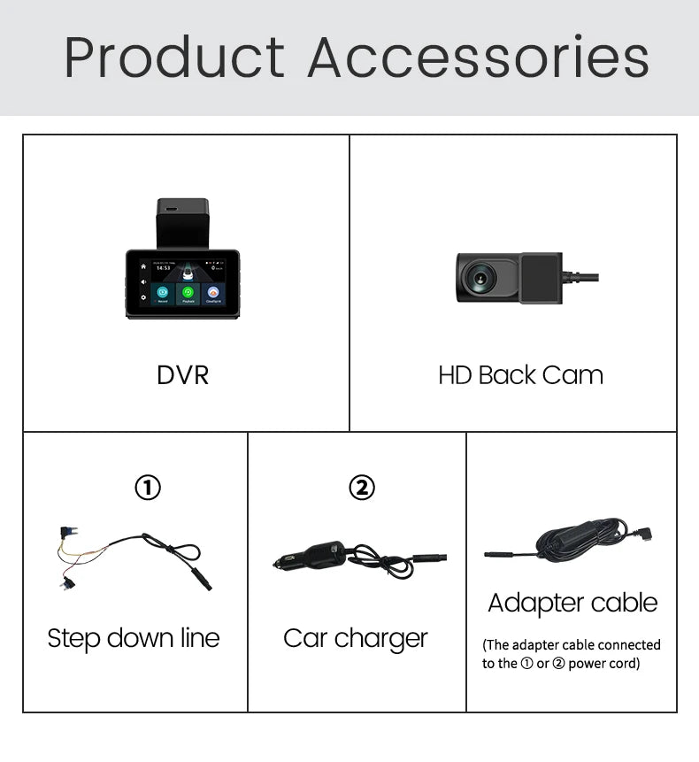 New 4G 2K Dashcam with Dual Lens Record Wifi Gps Tracking Fit Remote Live Video Check on Phone 12-24v Power Supply 4g Car Camera