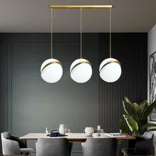 Modern Home Decoration Brass APCITL Glass Pendant Lamp Chandelier Iron Design with Hotel Application