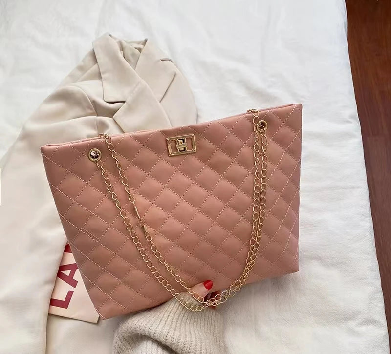 New Fashion Luxury Large Capacity Women Tote Bag with Large Capacity Shopping Bag Wholesale Women Beauty Shopping High Quality