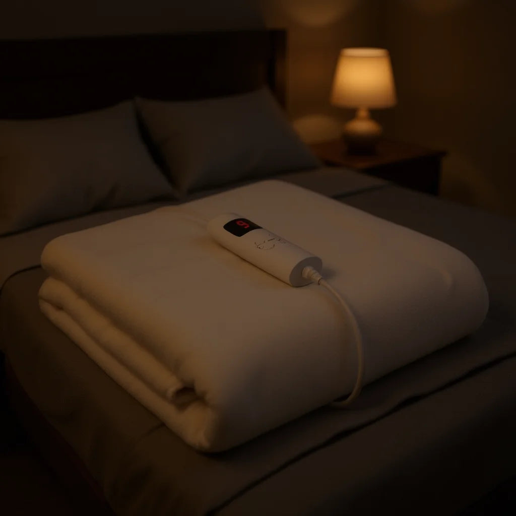 Electric Heated Blanket 9 Heat Settings Digital Control Machine Washable For Winter Household Use