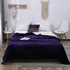Double Layer Winter Fleece Blanket Red Solid Knitted Technics Thickened Flannel for Home Use
