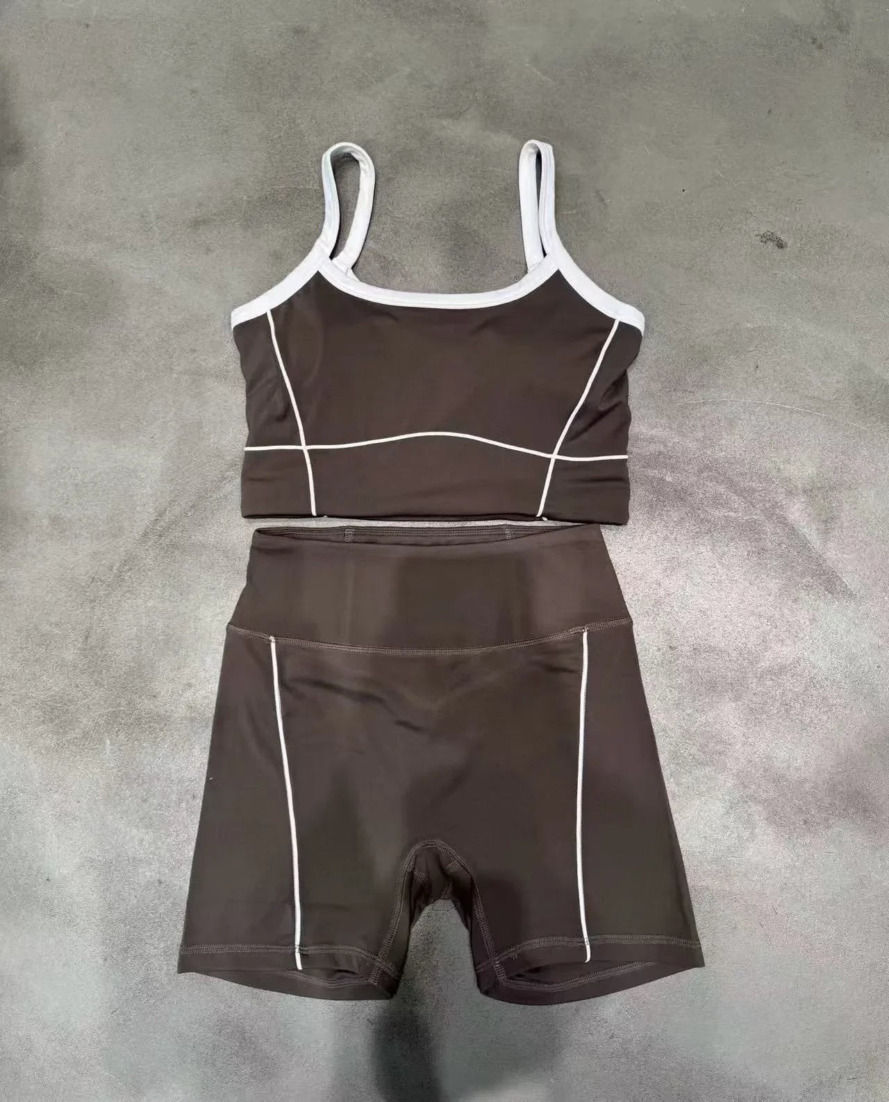 New Women 2 Pieces Yoga Set Bralette Gym Sports Tracksuit Bra Fitness Shorts