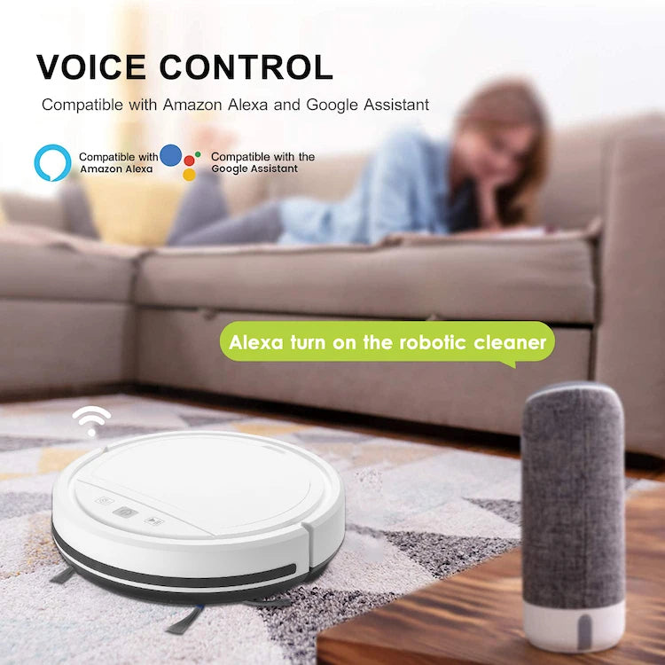 Rechargeable Automatic Smart Robot 2500Pa Vacuum Cleaner Suction E118HW Robot Vacuum Cleaner With Mopping Function