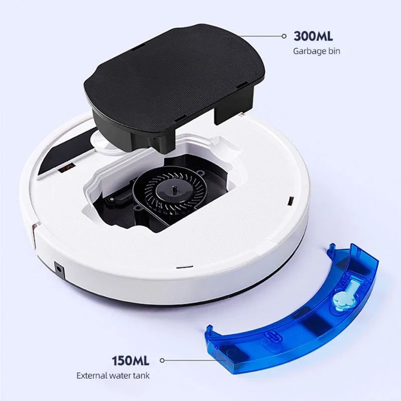 Intelligent Electric Mopping Robot Self-Cleaning Water Tank with Remote Control Cyclone Filter for Household & Hotel Use
