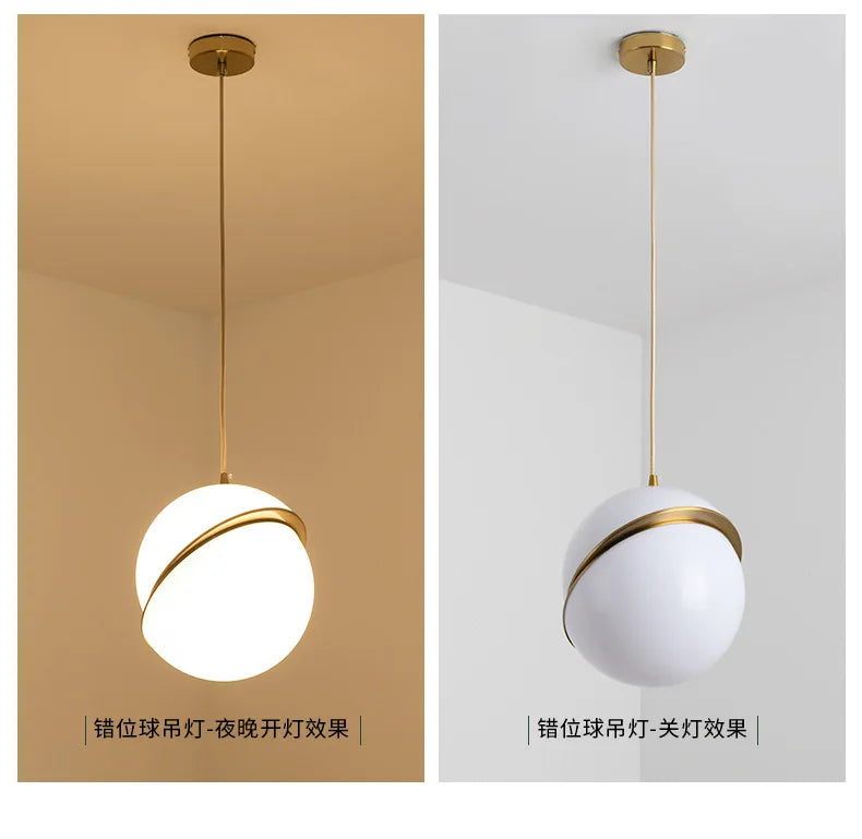 Modern Home Decoration Brass APCITL Glass Pendant Lamp Chandelier Iron Design with Hotel Application