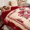 Winter Warm Heavy Plush Raschel Blanket Super Soft Anti-Pilling Woven Rectangular Customizable Portable
