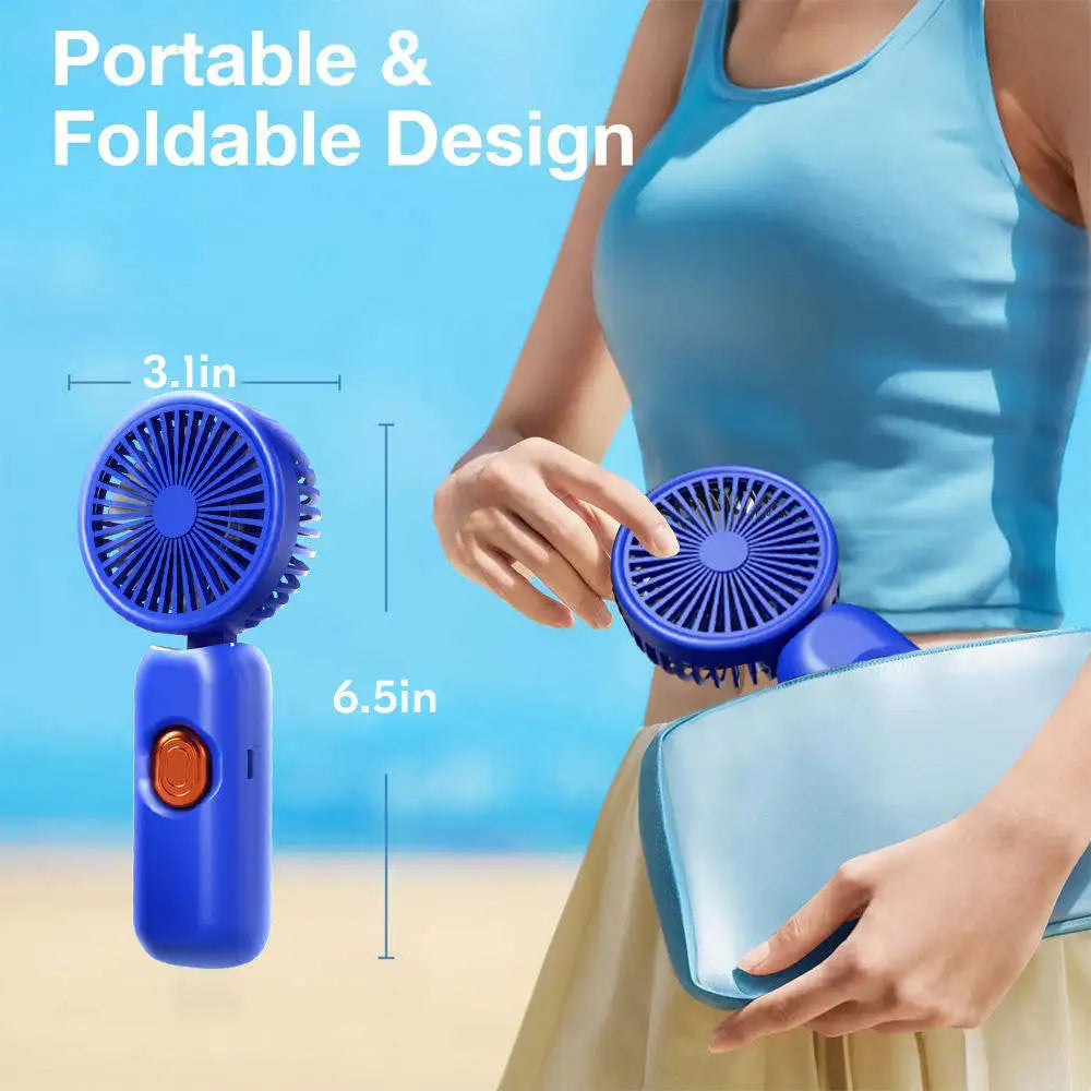 Us Warehouse Products Portable Small Fan Mini Usb Rechargeable Handheld Fans Custom Logo Mini Fan
