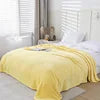 Mexican Blanket Wholesale MOQ 10 Pieces Double-sided Polyester Flannel Plain Solid Soft Plush Warm Four Seasons Winter Bedding