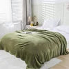 Mexican Blanket Wholesale MOQ 10 Pieces Double-sided Polyester Flannel Plain Solid Soft Plush Warm Four Seasons Winter Bedding