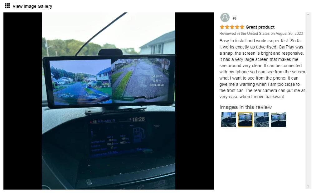 SUNWAYI Auto Electronics 10.26 Inch Car Camera Touch Screen System Wireless Car Play Android Global Navigation Car Dash Cam