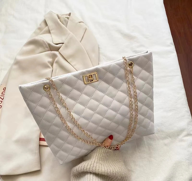 New Fashion Luxury Large Capacity Women Tote Bag with Large Capacity Shopping Bag Wholesale Women Beauty Shopping High Quality