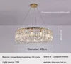Luxury Modern Round Crystal Classic Wedding Villa Dining Led Chandelier Light for Livingroom Hotel Bedroom Pendant Lamp