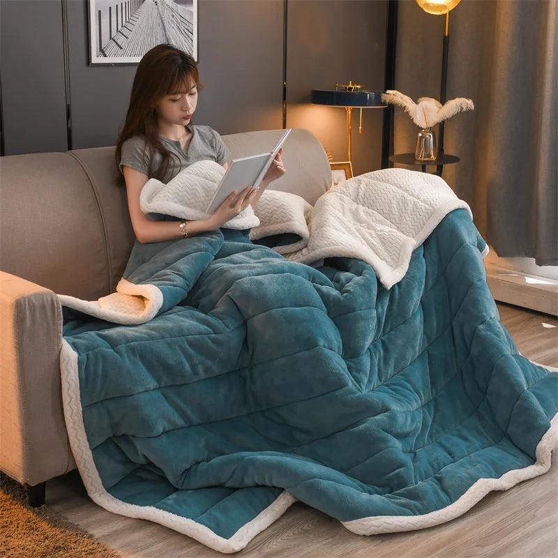 Customizable Super Soft Raschel Flannel Winter Mink Blanket Floral Quilt Print Design for Adults King Size for Bedroom Living