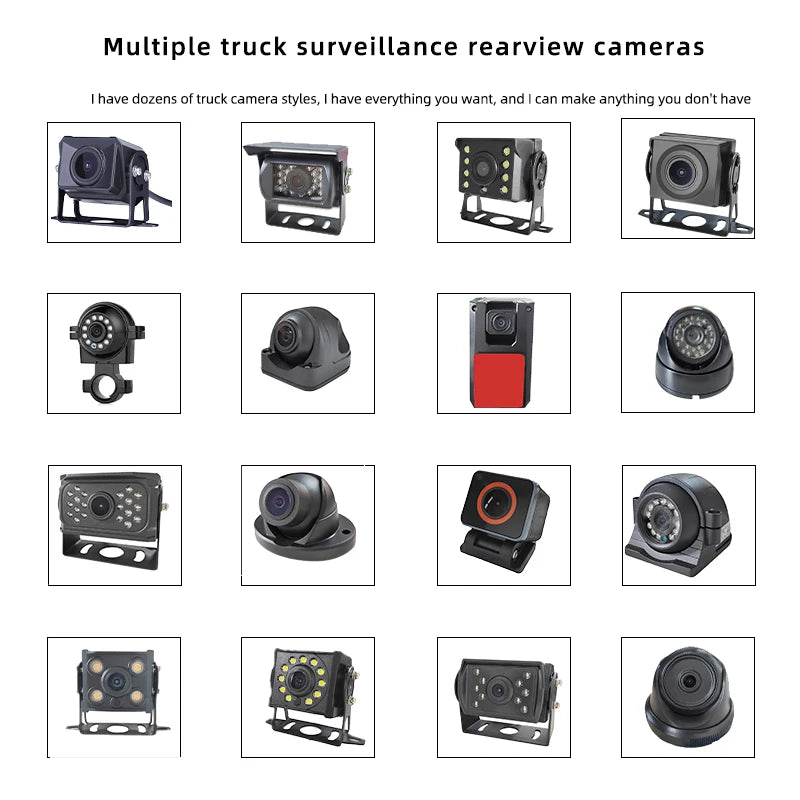 9-36V hd Infrared Night Vision Forklift, RV, Truck Rear View CameraAHD Trailer Car Camera IP69 Waterproof Bus Reversing Camera