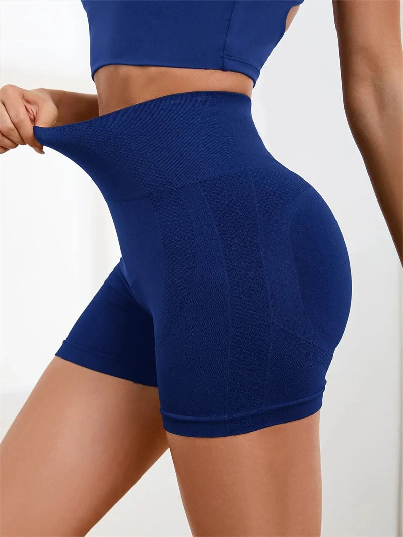 Wholesale Seamless Workout Yoga Pants Lady Scrunch Butt Sports Shorts Fashion Women Quick Dry Push up Gym Short Leggings