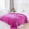 Mexican Blanket Wholesale MOQ 10 Pieces Double-sided Polyester Flannel Plain Solid Soft Plush Warm Four Seasons Winter Bedding
