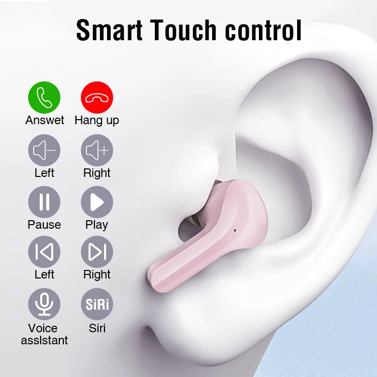 US Warehouse Cell Phone Wireless Earbud TWS 5.3 Earphones Led Display Waterproof in Ear Noise Reduction Headphones