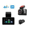 New 4G 2K Dashcam with Dual Lens Record Wifi Gps Tracking Fit Remote Live Video Check on Phone 12-24v Power Supply 4g Car Camera