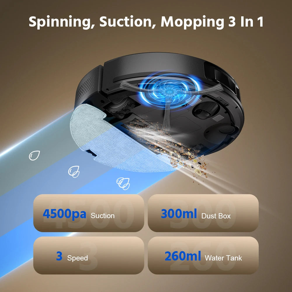 Teendow Multifunction Auto Charge Sweeper Robot Vacuum Cleaner With Auto Dust Collector Robot Vacuum Cleaner for Home