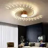 Modern LED Pendant Light Nordic Metal Strip Chandelier Ceiling Lights with Remote Control & Dimmable for Living Room