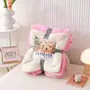 Double Layer Winter Fleece Blanket Red Solid Knitted Technics Thickened Flannel for Home Use