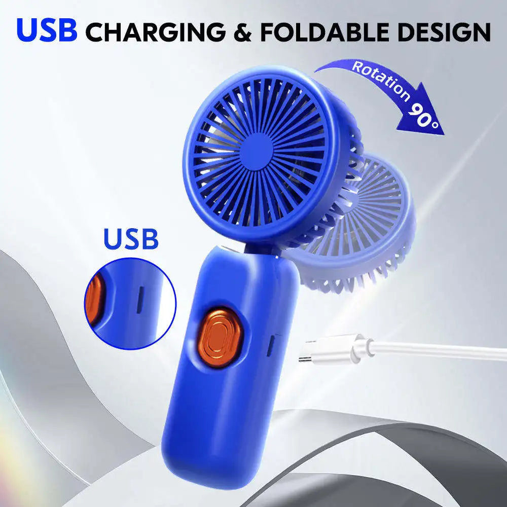 Us Warehouse Products Portable Small Fan Mini Usb Rechargeable Handheld Fans Custom Logo Mini Fan