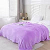 Mexican Blanket Wholesale MOQ 10 Pieces Double-sided Polyester Flannel Plain Solid Soft Plush Warm Four Seasons Winter Bedding