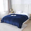 Mexican Blanket Wholesale MOQ 10 Pieces Double-sided Polyester Flannel Plain Solid Soft Plush Warm Four Seasons Winter Bedding