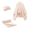 Four Seasons Versatile Folding Travel Blanket Multi-function Cushion Storage Blanket Can Be Pillow Shawl Flannel Wrap Blanket