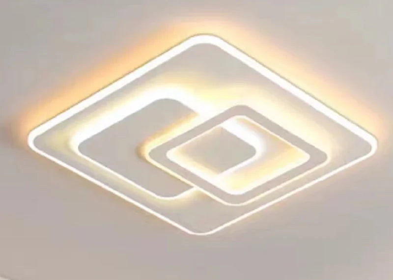 Acrylic Black LED Ceiling Light for Living Room Modern Recessed Ceiling Lamp AC Powered