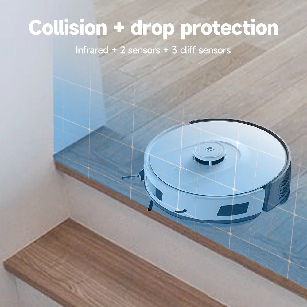 R11 Smart LDS Navigation Vacuum Cleaner Robot  Equipped with Multifunctional Dust Collection Base Station Wet/Dry for Household