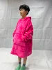 Machine Washable Wearable Kids Oversize Winter Sherpa Hoodie Blanket Sweatshirt Hooded TV Snuggle Fleece 100% Polyester