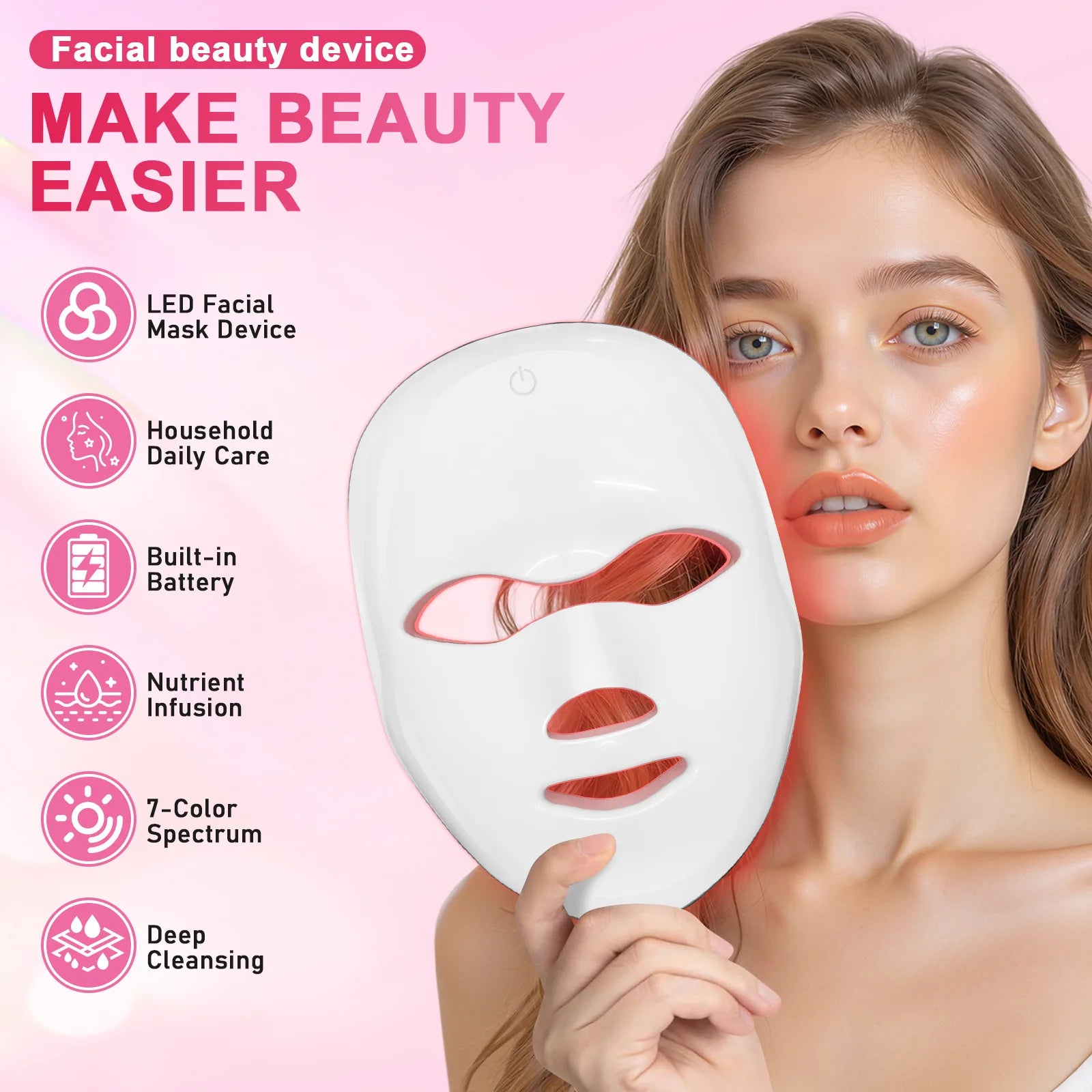 LED Mask LED Face Mask LED Facial Masks LED Light Therapy Mask LED Facial Mask Instrument Wholesale LED Facial Mask LED Light