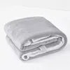Double Layer Winter Fleece Blanket Red Solid Knitted Technics Thickened Flannel for Home Use