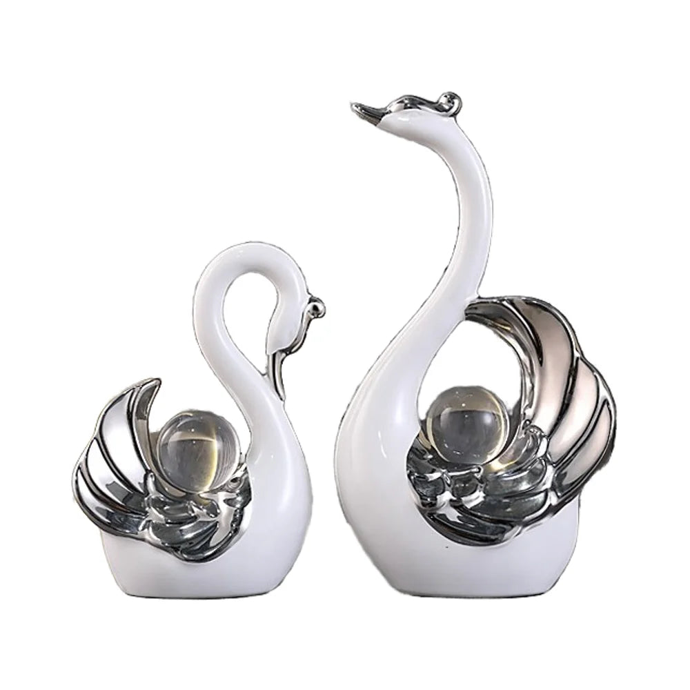 Light Luxury Elegant Swan Home Decor Ornament for Premium P
