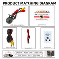Universal Waterproof IP68 12v Rear View Car Camera hd Starlight Night Vision Ahd 720p Fisheye 170 Degree Reverse Camera