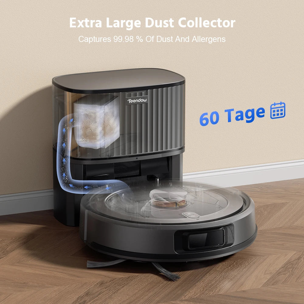 Teendow Multifunction Auto Charge Sweeper Robot Vacuum Cleaner With Auto Dust Collector Robot Vacuum Cleaner for Home