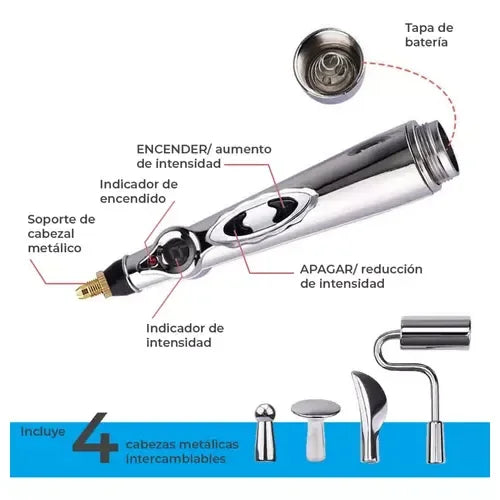 Stimulating Massage Pen Kit + 5 Body Heads