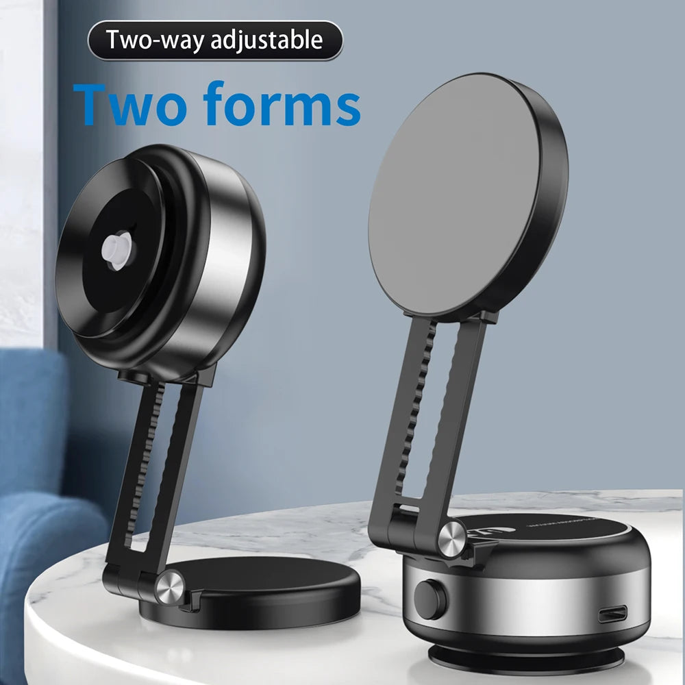 Boneruy X92 Car Magnetic Phone Holder Telescopic Magnetic Vacuum Suction Phone Mount Holder for All Phones