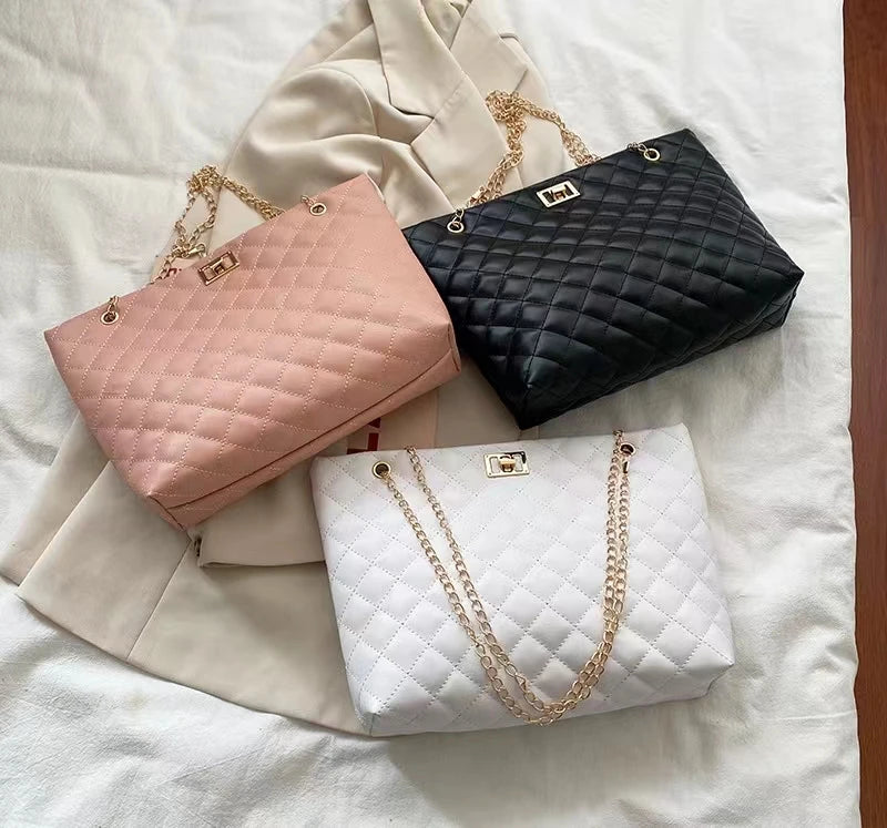 New Fashion Luxury Large Capacity Women Tote Bag with Large Capacity Shopping Bag Wholesale Women Beauty Shopping High Quality