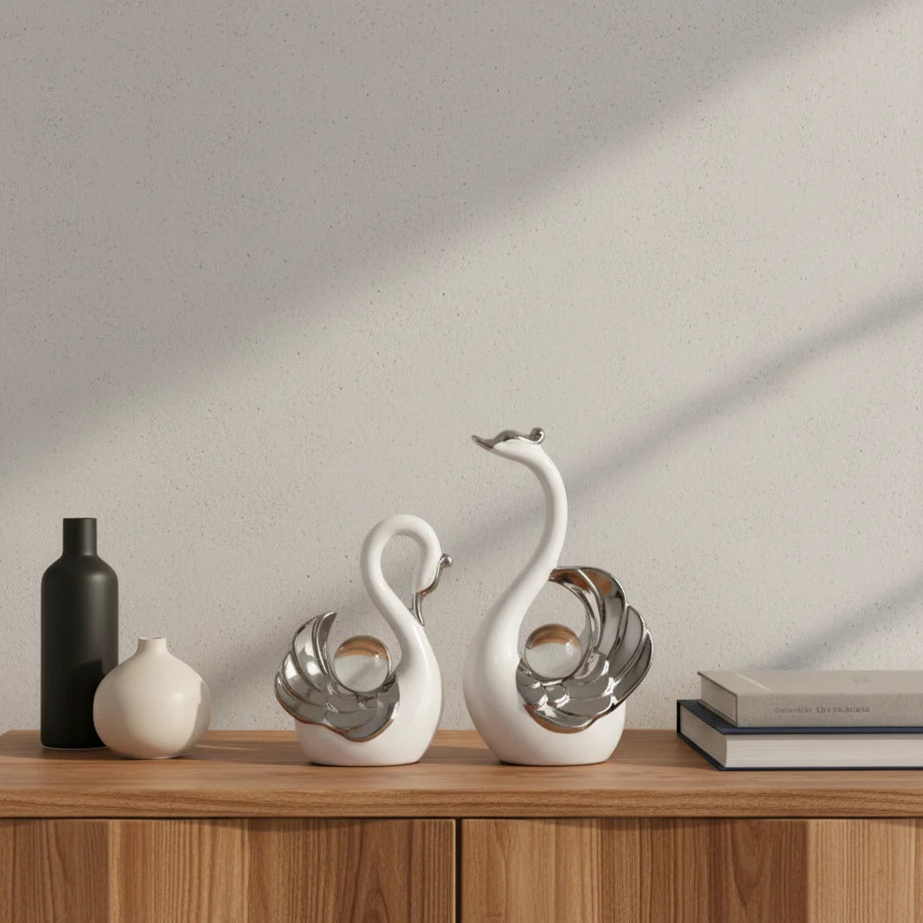 Light Luxury Elegant Swan Home Decor Ornament for Premium P