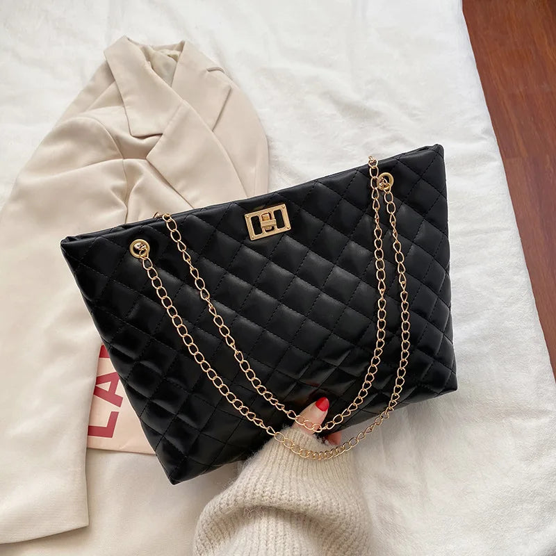 New Fashion Luxury Large Capacity Women Tote Bag with Large Capacity Shopping Bag Wholesale Women Beauty Shopping High Quality