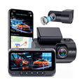 4K+1080P Car DVR Black Box GPS WIFI 2 Channel Front and Rear Dash Cam Car Camera Recorder Night Vision Parking Monitor ZD72C