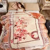 Winter Warm Heavy Plush Raschel Blanket Super Soft Anti-Pilling Woven Rectangular Customizable Portable